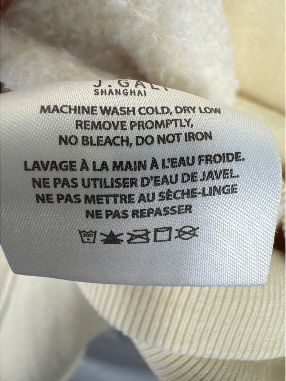 John Galt Cream Baie De St Jean Saint Barth Sweatshirt